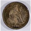 Image 2 : 1890 SEATED DIME PCGS MS 64 CAC! SUPERB! RATTLER