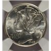 Image 2 : 1945-D MERCURY DIME, NGC MS-66  SUPERB
