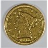 Image 1 : 1878 $2.50 GOLD LIBERTY VF