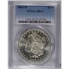Image 1 : 1884-O MORGAN DOLLAR PCGS MS63 WHITE