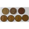Image 1 : CENTS: 1858 VF, 1860 F DARK, 1917 XF, 1911-D, 1912-D VG, 1917-S XF, 1865 AU