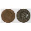 Image 1 : 1837  VG-1835  poor large penny    est $25-$27