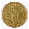 Image 2 : 1844-O $5.00 GOLD LIBERTY VF