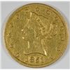 Image 1 : 1851-O $10.00 GOLD LIBERTY VF