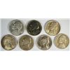 Image 1 : 3-DIFFERENT JEFFERSON "WAR" NICKELS (42-P,43-P,45-P) AU/UNC & 4 DIFFERENT