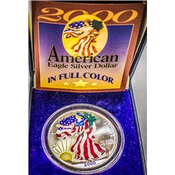 2000 AMERICAN SILVER DOLLAR (PAINTED)