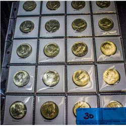 20 PCS 1964 KENNEDY HALF DOLLARS