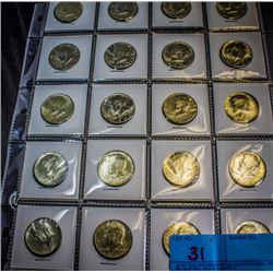 20 PCS 1964 KENNEDY HALF DOLLARS