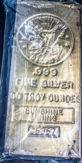 100 TROY OZ SILVER BAR