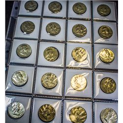 20 FRANKLIN HALF DOLLARS ASST. DATES