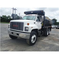 2000 GMC C8500 T/A DUMP, S/N 1GDT7H4C2YJ526062, 7.2L CAT DIESEL, A/T, A/C, 10-12 YD STEEL DUMP BODY,