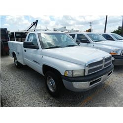 2002 DODGE R2500 SERVICE TRUCK, S/N 3B6KC26Z12M278007, V8 GAS, A/T, A/C, KNAPHEIDE SERVICE BODY, PEN