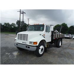 2001 INTERNATIONAL 4700 WINCH TRUCK, S/N 1HTSCABM21H406387, 7.3L DIESEL, 6 SPEED, A/C, 118,600 MILES