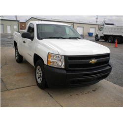 2010 CHEVROLET C1500 SILVERADO PICKUP , S/N 1GCPCPEA7AZ187380, V8 GAS, A/T, A/C, TOOLBOX, 61,264 MIL
