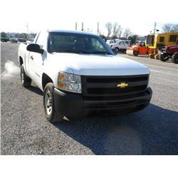 2010 CHEVROLET C1500 SILVERADO PICKUP, S/N 1GCPCPEA6AZ184616, V8 GAS, A/T, A/C, TOOLBOX, 64,875 MILE