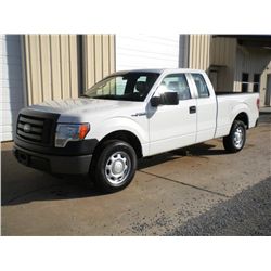 2010 FORD F150XL EXT CAB PICKUP, S/N 1FTFX1CV1AFC63311, V8 GAS, A/T, A/C, 55,874 MILES