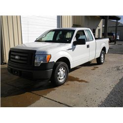 2010 FORD F150XL EXTENDED CAB PICKUP, S/N 1FTFX1CV4AKB68328, V8 GAS, A/T, A/C, 54,011 MILES