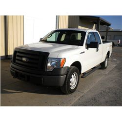 2010 FORD F150XL EXTENDED CAB 4X4 PICKUP, S/N 1FTFX1EV1AKB68283, V8 GAS, A/T, A/C, 53,639 MILES