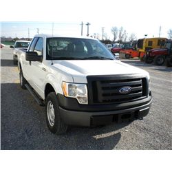 2010 FORD F150XL EXTENDED CAB 4X4 PICKUP, S/N 1FTFX1EV4AKB68293, V8 GAS, A/T, A/C, 63,745 MILES