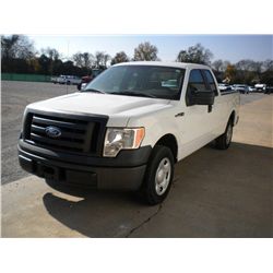 2009 FORD F150XL EXTENDED CAB PICKUP, S/N 1FTRX12V49KB35825, V8 GAS, A/T, A/C, 51,499 MILES