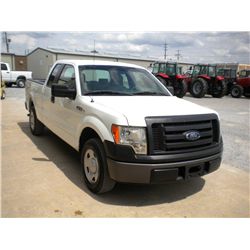 2009 FORD F150XL EXTENDED CAB PICKUP, S/N 1FTRX12V59KC70974, V8 GAS, A/T, A/C, 54,695 MILES