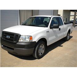 2007 FORD F150XL EXTENDED CAB PICKUP, S/N 1FTPX12V57KD24746, V8 GAS, A/T, A/C, 41,264 MILES