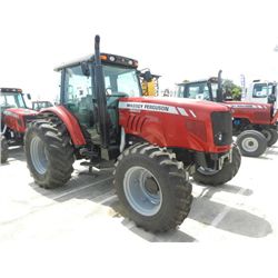 2008 MASSEY FERGUSON 5465 4X4 FARM TRACTOR, S/N T008021, 100 HP, 3 PTH, PTO, TOPLINK, (3) HYD. REMOT