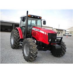 2008 MASSEY FERGUSON 5465 4X4 FARM TRACTOR, S/N T053013, 100 HP, 3 PTH, PTO, TOPLINK, (3) HYD. REMOT