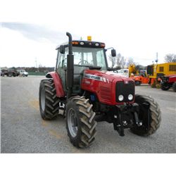 2006 MASSEY FERGUSON 5465 4X4 FARM TRACTOR, S/N R059016, 95 HP, FRONT MTD QUICK COUPLER, 3 PTH, PTO,