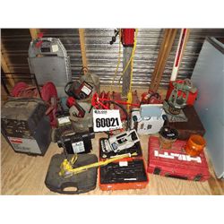 BATTERY CHARGERS/DRILLS/TRIPOD POTS/AIR ENTRAINMENT METERS