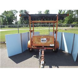 EARLY WARNER SIGN TRAILER MOUNTED