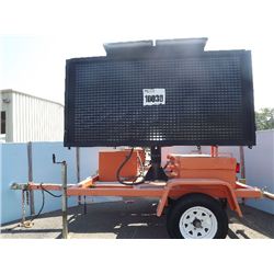 MESSAGE SIGN TRAILER MOUNTED