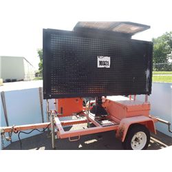 MESSAGE SIGN TRAILER MOUNTED