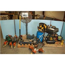 MISC CHAIN SAWS, IMPACT WRENCHES, JACKS, TOOLS