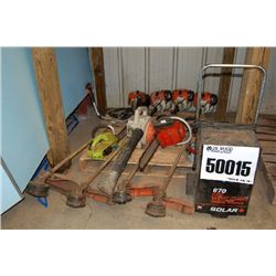 MISC CHAIN SAWS/GRASS TRIMMERS/BATTERY CHARGER