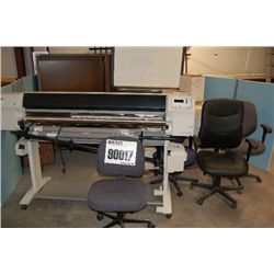 MISC DESKS, CHAIRS, PRINTER