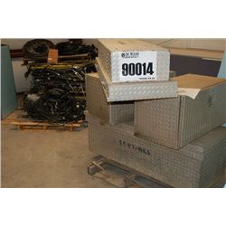 TRUCK TOOL BOXES, MISC SCRAP WIRE