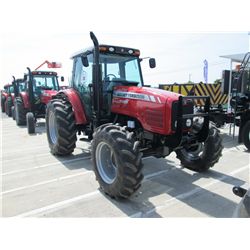 2006 MASSEY FERGUSON 5465 4X4 FARM TRACTOR, S/N R068031, 95 HP, 3 PTH, PTO, TOPLINK, (3) HYD. REMOTE