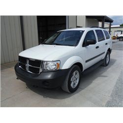 2008 DODGE DURANGO 4X4, S/N 1D8HB38NX8F156149, V8 GAS, A/T, A/C, 79,924 MILES