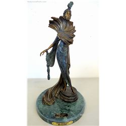 “FAN DANCER“ BY ICART BRONZE SCULPTURE