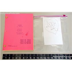 “THE GUARDIAN“ ORIGINAL SHOOTING SCRIPT (ASHTON KUTCHER) PINK DRAFT W/ HANDWRITTEN LOVE NOTE