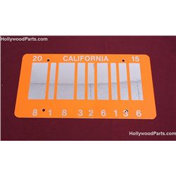 BACK TO THE FUTURE 2015 BARCODE LICENSE PLATE PASSENGER