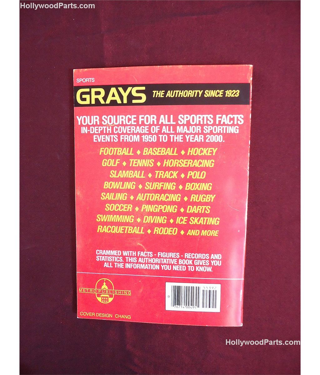 BACK TO THE FUTURE II GRAYS SPORTS ALMANAC