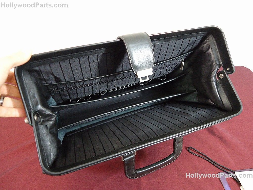 Collateral Briefcase COLLATERAL VINCENT (TOM CRUISE) BLACK LEATHER BRIEFCASE