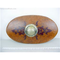DISNEY OVERSTOCK ARABIAN BROWN OVAL SHIELD WITH METAL BOSS