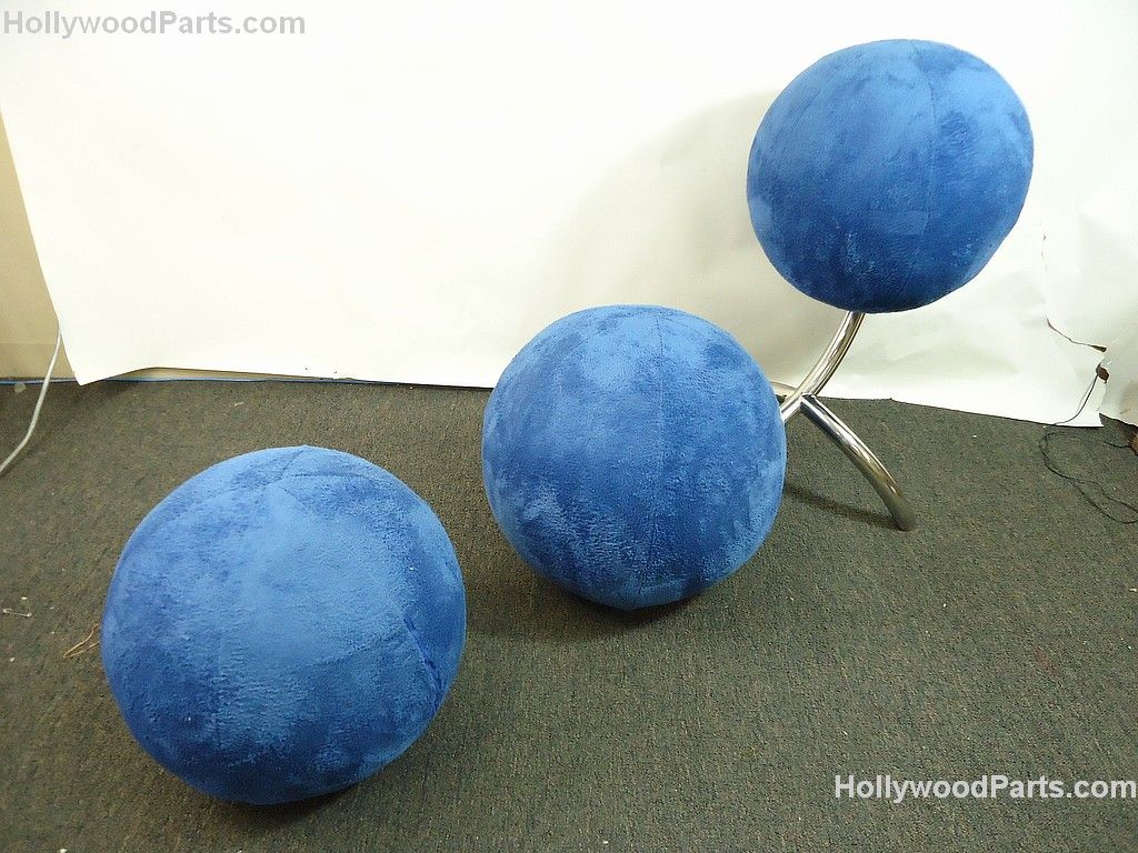 blue ball chair