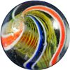 Image 3 : Marbles: Lot 2. Swirl. Latticinio Core. 11/16". NM+ 8.9.