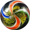 Image 4 : Marbles: Lot 2. Swirl. Latticinio Core. 11/16". NM+ 8.9.