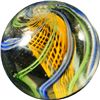 Image 2 : Marbles: Lot 11. Swirl. Latticinio Core. 21/32". Mint 9.8.