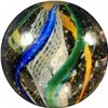 Image 3 : Marbles: Lot 21. Swirl. Latticinio Core. 25/32". Mint- 9.1.